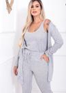 Conjunto em Lanzinha de 3 peças Cardigan, Calça e Regata