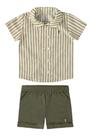 Conjunto em linho onda marinha - tam p