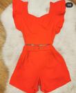 Conjunto em malha Laranja