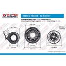 Conjunto Embreagem Compressor Denso 10P15 24 Volts Polia 8Pk Compativel MB Accelo 915 Axor 2638