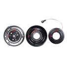 Conjunto Embreagem do Compressor Sanden SD7V16 Golf Passat 12V Polia 6pk 120mm