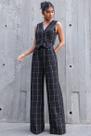 Conjunto Emily Alfaiataria Xadrez Preto - Dot