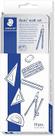 Conjunto escolar para desenho geometrico 10 pcs - staedtler
