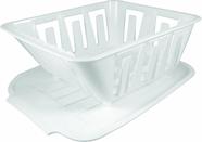 Conjunto Escorredor de Louça Valterra A77001 Compacto em Plástico Branco