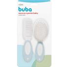Conjunto Escova e Pente Baby Cerdas Macias AZul - Buba 12642