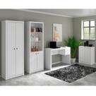 Conjunto Escritorio Completo 4 Peças Cj6 Branco Branco