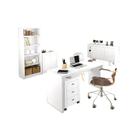 Conjunto Escritorio Completo 5 Peças CJ20 Branco Tecno Mobili Conjunto Escritorio Completo 5 Peças CJ20 Branco Tecno Mobili