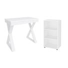 Conjunto Escritório Home: Escrivaninha 6009 + Estante 5319