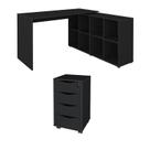 Conjunto Escritório Home: Escrivaninha 6079 + Gaveteiro 5671