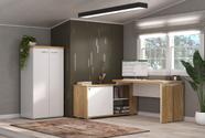 Conjunto Escritório Home Office: Mesa 6135 + Armário 6094