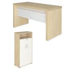 Conjunto Escritório: Mesa 6198 + Armário 6207 Conjunto Escritório: Mesa 6198 + Armário 6207