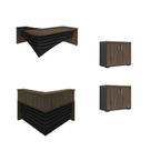 Conjunto Escritório: Mesa + Balcão Atendimento + Balcão 2x Conjunto Escritório: Mesa + Balcão Atendimento + Balcão 2x