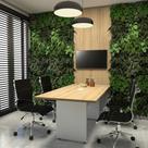 Conjunto Escritório Mesa de Reunião 1,80m Painel TV MB F5