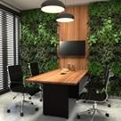 Conjunto Escritório Mesa de Reunião 1,80m Painel TV NG F5