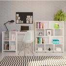 Conjunto Escrivaninha Matrix e Estante Book com Diversos Nichos Conjunto Escrivaninha Matrix e Estante Book com Diversos Nichos