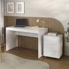 Conjunto Escrivaninha Office Mesa 120cm e Gaveteiro 3 Gavetas com Rodízios Cali