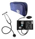 Conjunto Esfigmomanômetro + Estetoscópio Bic Innova Plus Medir Pressão Arterial Cor:Preto