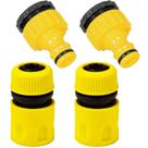 Conjunto esguicho bico engate rápido mangueira 4 peças beltools