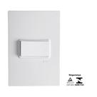 Conjunto Espelho 42 com Interruptor Simples 10A 250V Vivaz