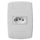 Conjunto Espelho 4x2 com 1 Tomada 10A 250V~ Vertical Linha LEV Ilumi - 87140 Conjunto Espelho 4x2 com 1 Tomada 10A 250V~ Vertical Linha LEV Ilumi - 87140