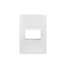 Conjunto Espelho 4x2 com Interruptor Simples 10A 250V~ Horizontal Linha Vivaz Ilumi - 7817