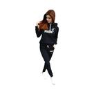 Conjunto Esportivo Casual Feminino De Outono Inverno: Moletom Com Capuz E Calça Jogger Confortável