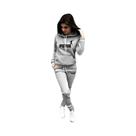 Conjunto Esportivo Casual Feminino De Outono Inverno: Moletom Com Capuz E Calça Jogger Confortável Conjunto Esportivo Casual Feminino De Outono Inverno: Moletom Com Capuz E Calça Jogger Confortável