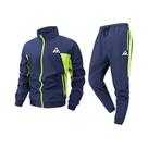 Conjunto Esportivo Casual Masculino De Verão Com Estampa Triangular, Jaqueta Com Zíper E Calças Para