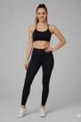 Conjunto Esportivo Feminino Preto Legging + Top Academia Corrida Treino