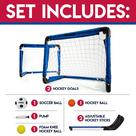 Conjunto esportivo Franklin Sports Indoor Mini Goal Kids Blue