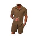 Conjunto Esportivo Masculino Casual De Verão Com Camisa Polo De Manga Curta E Estilo Urbano