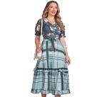 Conjunto estampa xadrez exclusiva fascinius