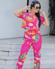 Conjunto estampado feminino