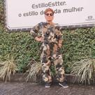 Conjunto estampado militar tamanho g