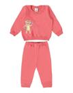 Conjunto Estampado Moletom Malwee Kids Infantil Menina Inverno-CORAL-Tamanho M