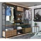 Conjunto Estantes Para Closet Steel Quadra Preto Fosco