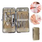 Conjunto Estojo Kit Manicure Pedicure Portátil 12pçs Profissional Domicílio Unha Encravada Inoxidável Autoclave Estelizável