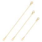 Conjunto extensor de colar Bremorou Gold em aço inoxidável (7/9/12 cm)