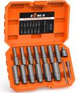 Conjunto extrator de parafusos XEWEA 16PCS 3/8 Drive Deep Impact
