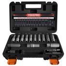 Conjunto extrator de parafusos YEKEPRO 16 unidades de 3/8 de poço profundo com ferramenta de soquete