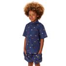 Conjunto Fábula Bento Blusa e Short Planetito Azul Inverno Conjunto Fábula Bento Blusa e Short Planetito Azul Inverno