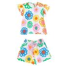 Conjunto Fábula Malha Taua Flor Off White Verão