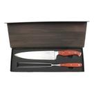 Conjunto Faca 8" + Garfo Aço Inoxidável Steel - Mor