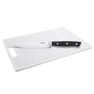 Conjunto Faca Cozinha 5' Infinity Aço Inox e Tábua Multicorte Branca Cinquetti 44x30cm Poliestireno Conjunto Faca Cozinha 5' Infinity Aço Inox e Tábua Multicorte Branca Cinquetti 44x30cm Poliestireno