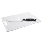 Conjunto Faca Cozinha 5' Infinity Aço Inox e Tábua Multicorte Branca Cinquetti 44x30cm Poliestireno
