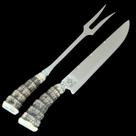 Conjunto Faca + Garfo Kairós 8" cabo Rabo de Tatu Conjunto Faca + Garfo Kairós 8" cabo Rabo de Tatu