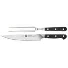 Conjunto faca para carne e garfo trinchante zwilling pro 20cm em aço inox black matte 384300030 Conjunto faca para carne e garfo trinchante zwilling pro 20cm em aço inox black matte 384300030