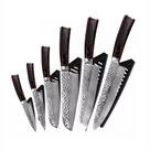 Conjunto Facas 6 Peças Profissional Damasco Xituo de Chef Japonesa