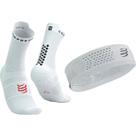 Conjunto Faixa de Cabeça Fina e Meia de Compressão Run High Compressport Conjunto Faixa de Cabeça Fina e Meia de Compressão Run High Compressport