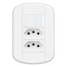 Conjunto Fame 4X2 1 Interruptor Simples + 2 Tomadas 20A Blanc+